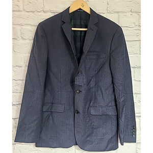 Bar III Slim Fit Carnaby Collection Sport Coat Suit Jacket Men's 40R Navy Blue